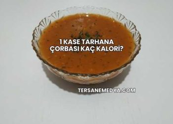 1 Kase Tarhana Çorbası Kaç Kalori?