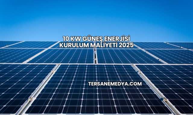 10 Kw Güneş Enerjisi Kurulum Maliyeti 2025