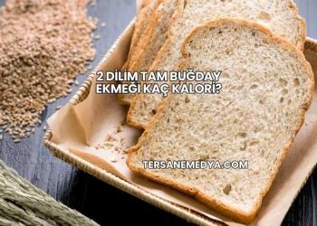 2 Dilim Tam Buğday Ekmeği Kaç Kalori?