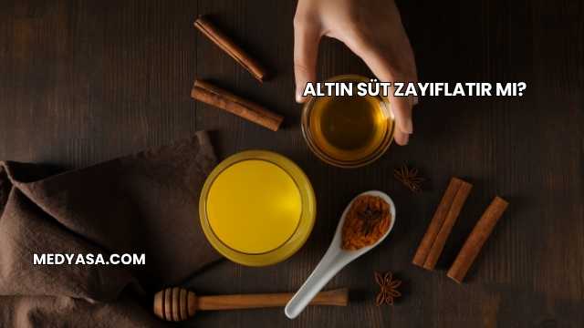 Altın Süt Zayıflatır mı?