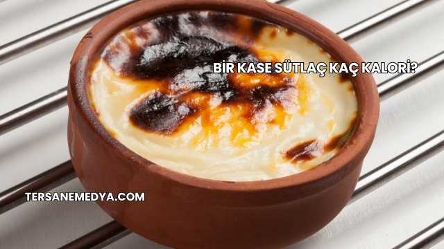 Bir Kase Sütlaç Kaç Kalori?