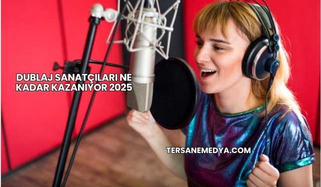 Dublaj Sanatçıları Ne Kadar Kazanıyor 2025