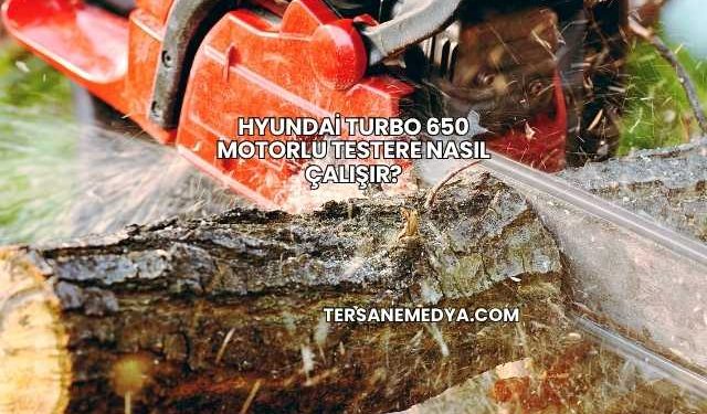 Hyundai Turbo 650 Motorlu Testere Nasıl Çalışır?