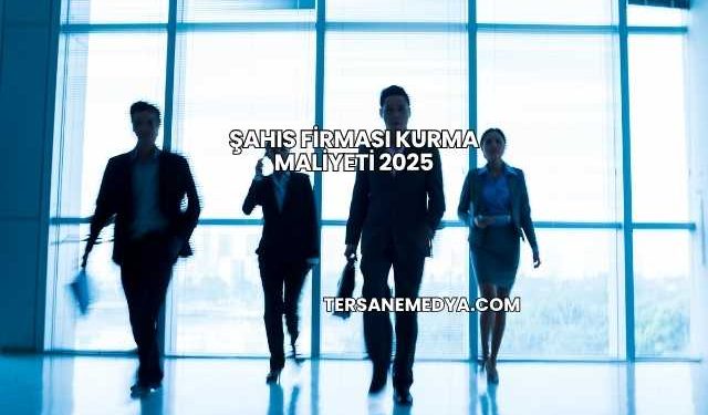 Şahıs Firması Kurma Maliyeti 2025