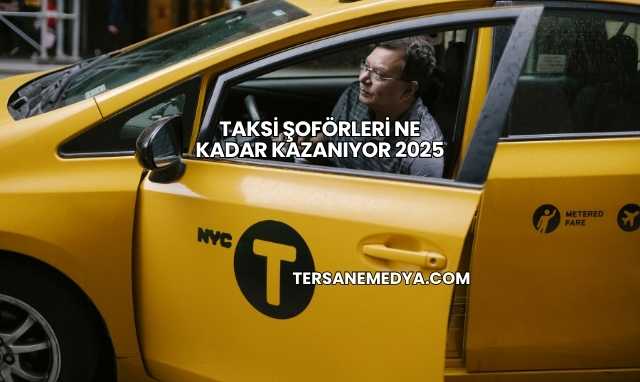 Taksi Şoförleri Ne Kadar Kazanıyor 2025