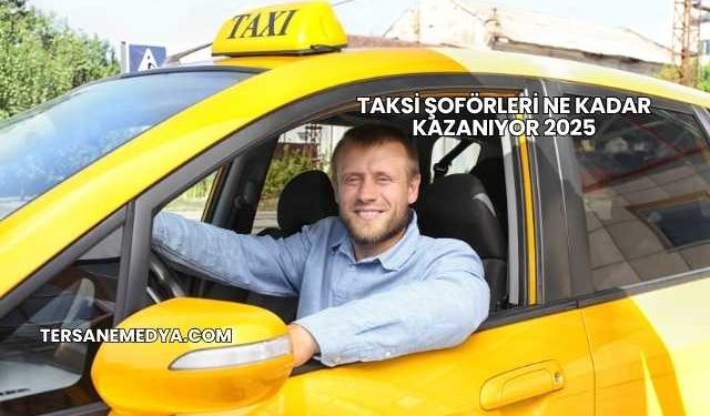 Taksi Şoförleri Ne Kadar Kazanıyor 2025