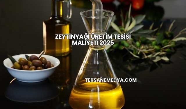 Zeytinyağı Üretim Tesisi Maliyeti 2025