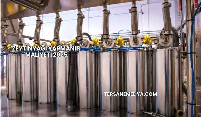 Zeytinyağı Yapmanın Maliyeti 2025