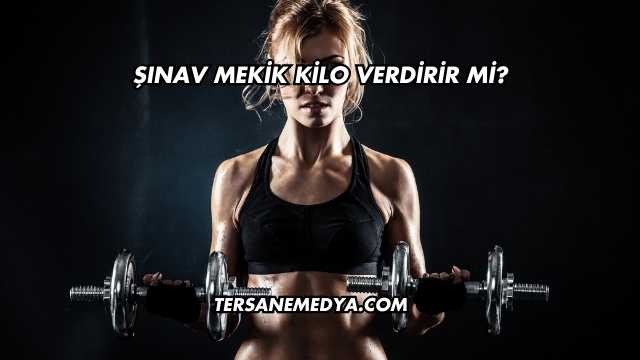 Şınav Mekik Kilo Verdirir mi?